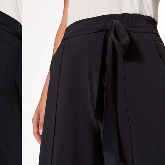 Lululemon Noir Pant Black Relaxed Fit Tie Waist With Pockets Size 6 - Picture 11 of 13